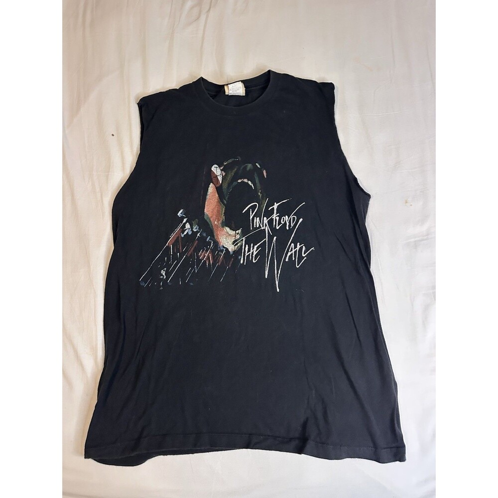 Vintage Pink Floyd The Wall Sleeveless Band Shirt Black Size L